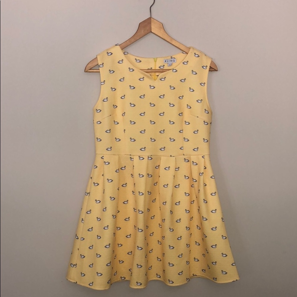 Yellow Swan Dress